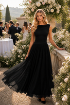 Willow - Women's Draped Pleated Summer Wedding Guest Midi Dress-Sleeveless Maxi Dress-Lyrasue-White-XS-Lyrasue