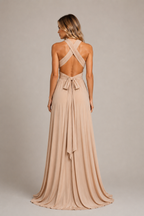 Aubrey - Women's Wedding Guest Maxi Dress Multi Style-Party Dress-Lyrasue-Khaki-XS-Lyrasue