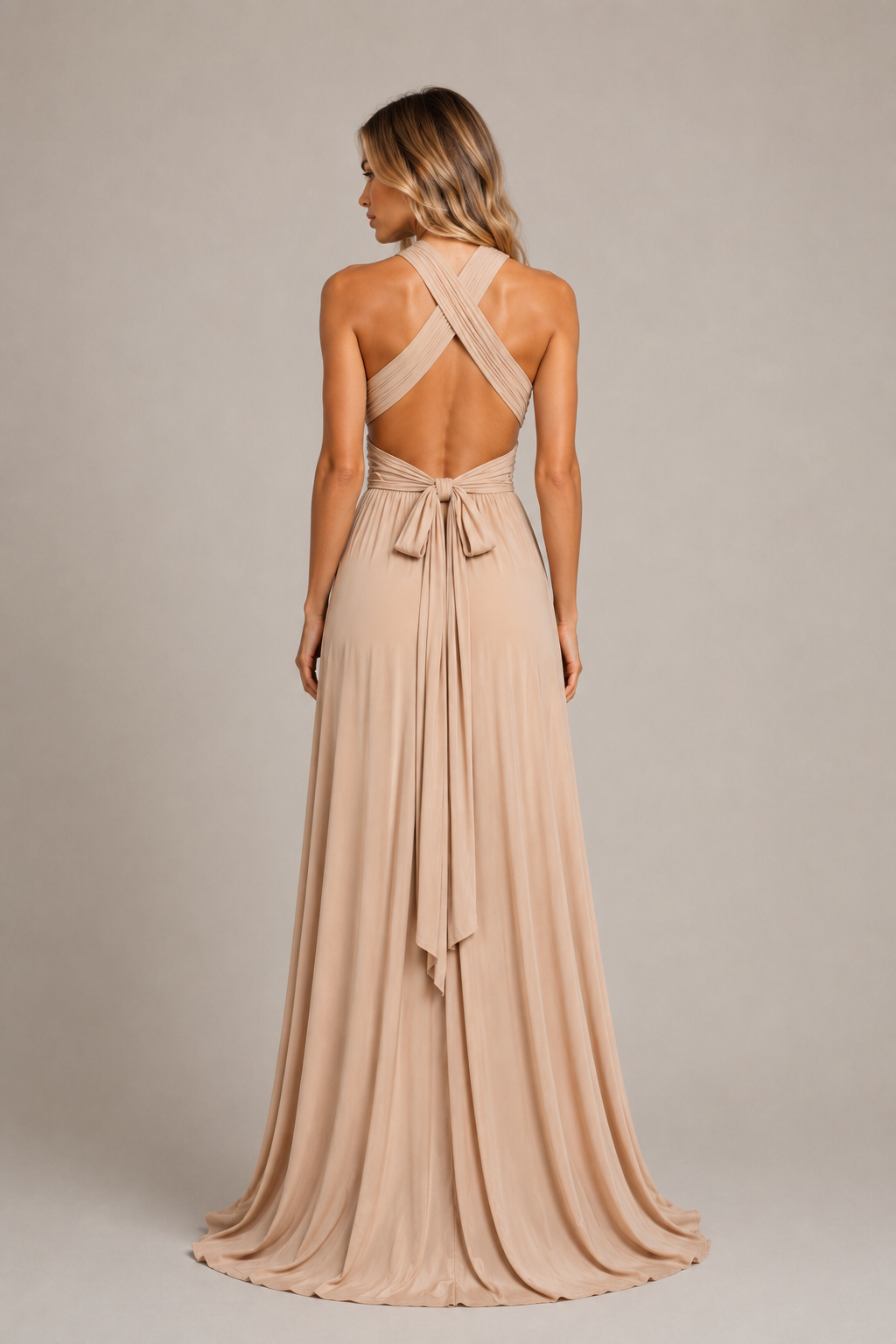 Aubrey - Women's Wedding Guest Maxi Dress Multi Style-Party Dress-Lyrasue-Khaki-XS-Lyrasue