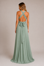 Aubrey - Women's Wedding Guest Maxi Dress Multi Style-Party Dress-Lyrasue-Khaki-XS-Lyrasue