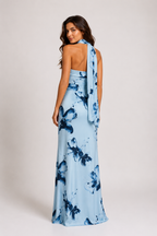 Briar - Women’s Floral Halter Neck Maxi Dress-Dress-Peppermayo-Lyrasue-Blue Black Floral-S-Lyrasue