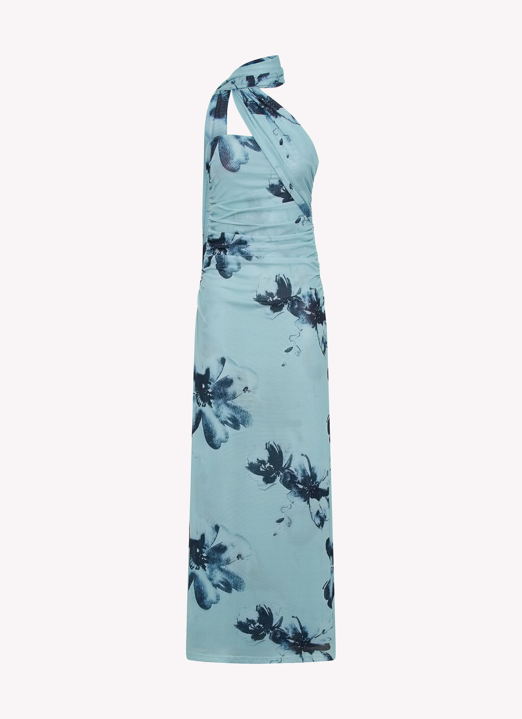 Briar - Women’s Floral Halter Neck Maxi Dress-Dress-Peppermayo-Lyrasue-Blue Black Floral-S-Lyrasue