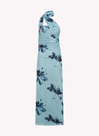 Briar - Women’s Floral Halter Neck Maxi Dress-Dress-Peppermayo-Lyrasue-Blue Black Floral-S-Lyrasue