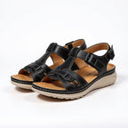 Carolin - Women’s Comfortable Arch Support Walking Sandals-Sandals Women-Lyrasue-Black-UK 3 / EU 36-Lyrasue