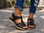 Carolin - Women’s Comfortable Arch Support Walking Sandals-Sandals Women-Lyrasue-Black-UK 3 / EU 36-Lyrasue