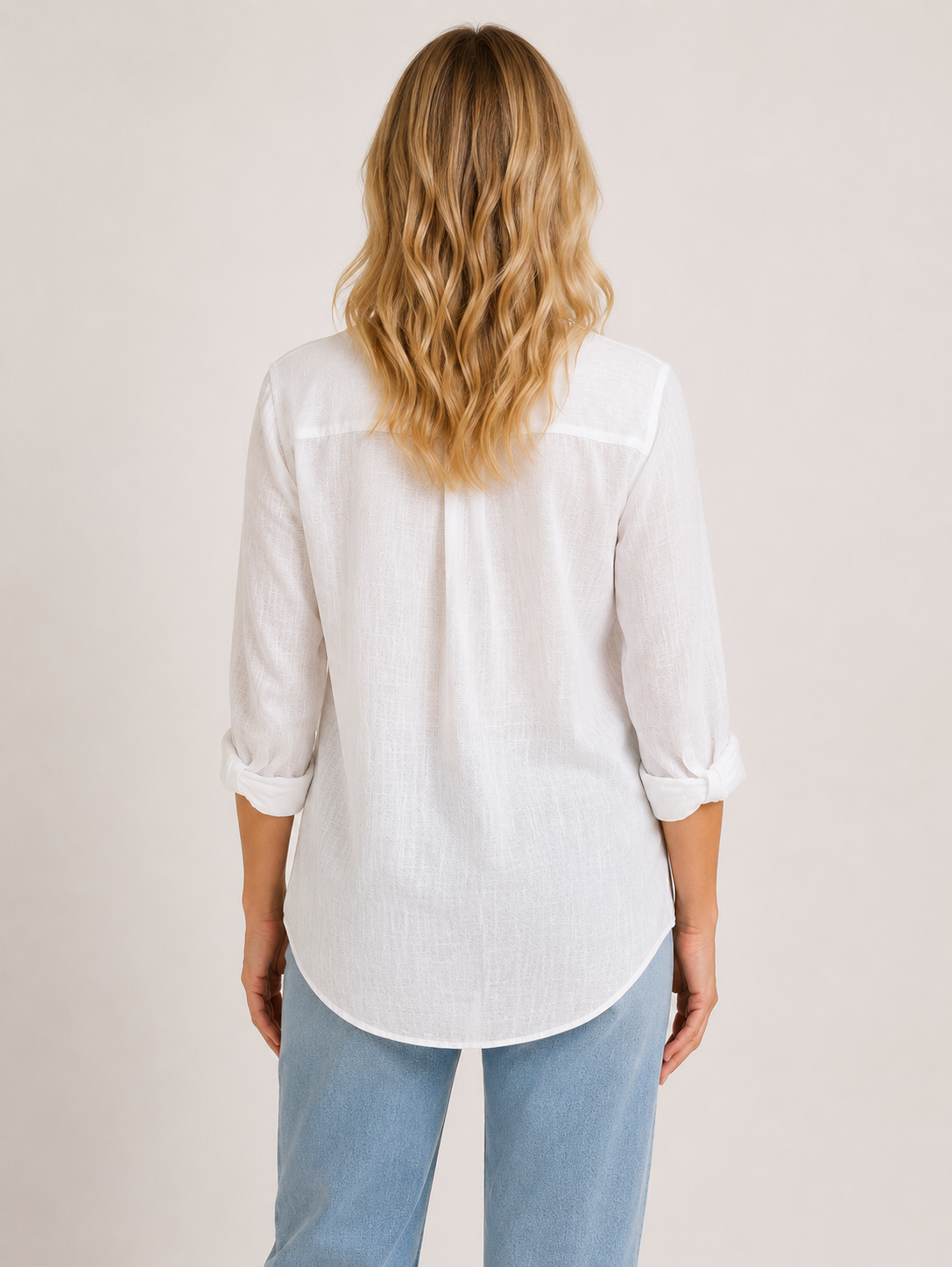 Courthney - Women’s White Linen Button-Up Shirt-Blouse Women-Lyrasue-White-S-Lyrasue