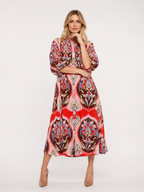 Aylani - Women’s Elegant Floral Print Maxi Dress-Lyrasue-XS-Red-Lyrasue