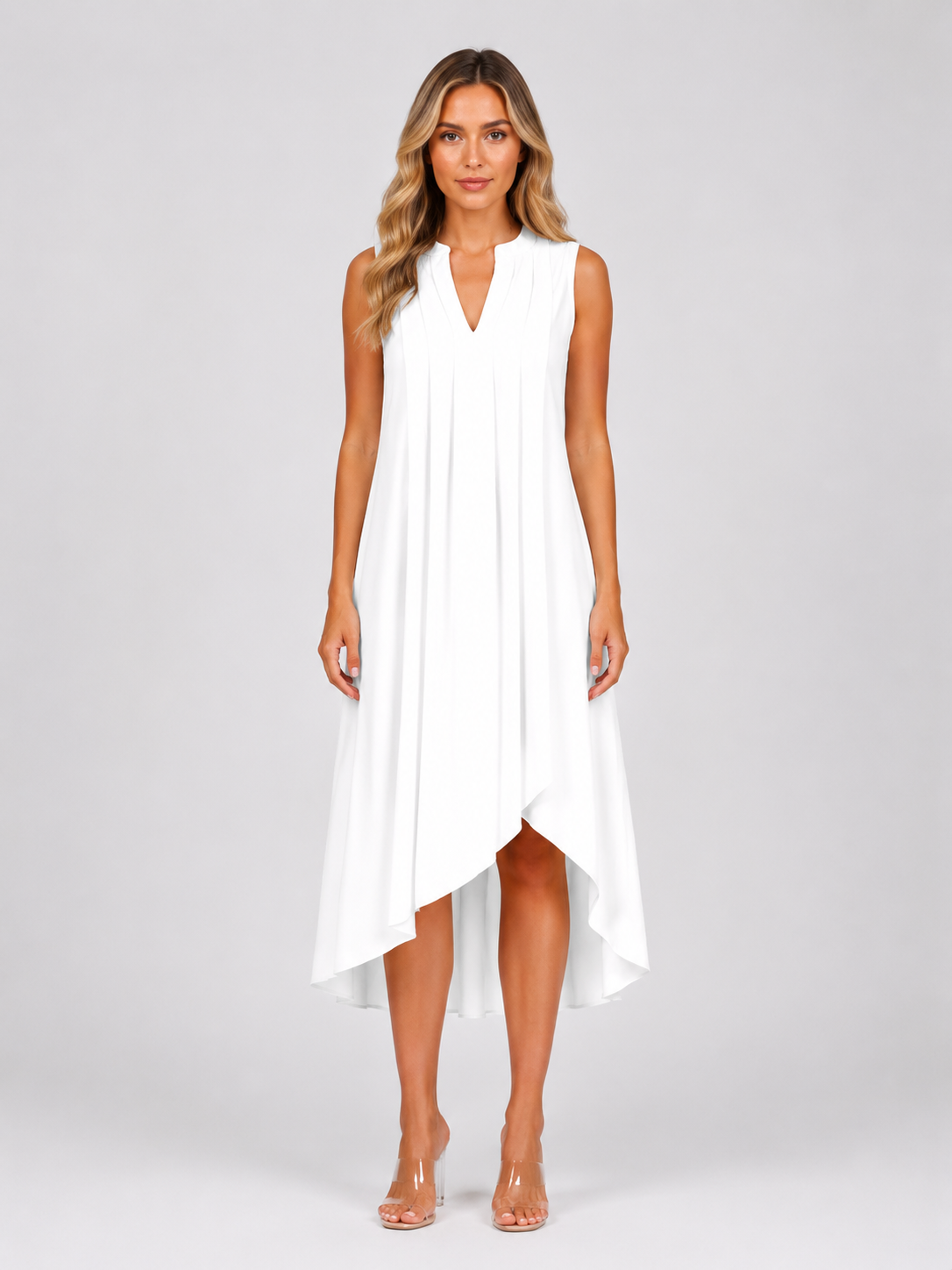 Faith - Women’s Flowy Sleeveless Summer Mini Dress-Mode Dames Jurk-Lyrasue-Black-S-Lyrasue