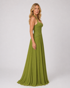 Felicity - Women’s Pleated Halter Maxi Dress with Lace Bodice-Maxi Dress-Lyrasue-XS-Lyrasue