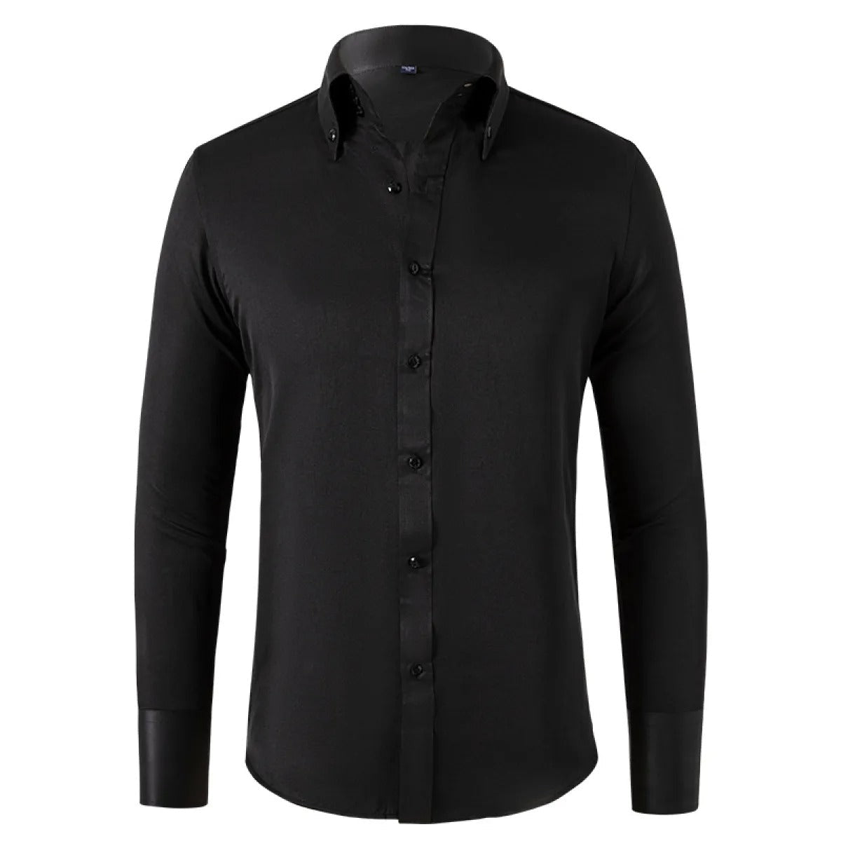 Giovanni - Men's Tailored Button-Up Dress Shirt-Men Shirts Dress_shirts-Lyrasue-Black Buttons-XS-Lyrasue