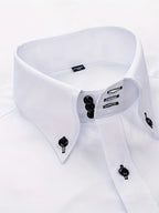 Giovanni - Men's Tailored Button-Up Dress Shirt-Men Shirts Dress_shirts-Lyrasue-White-XS-Lyrasue