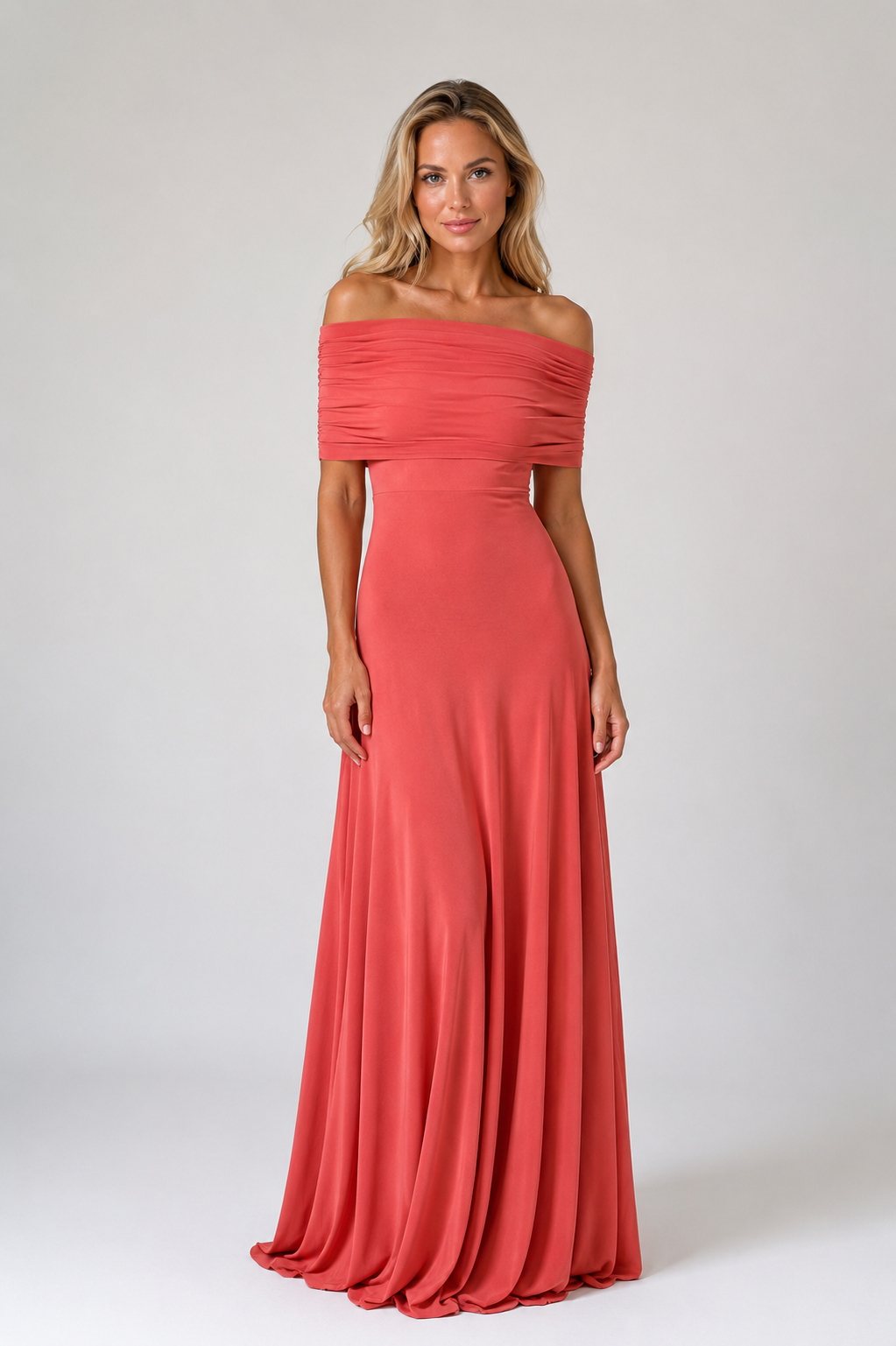 Harlow - Women's One Shoulder Maxi Evening Dress-Lyrasue-Red-XS-Lyrasue