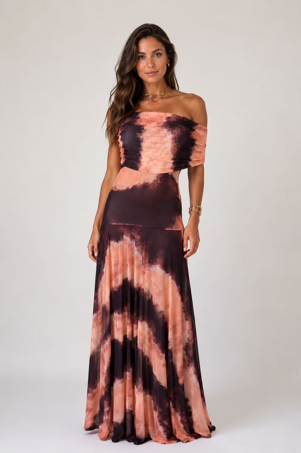 Harlow - Women's One Shoulder Maxi Evening Dress-Lyrasue-Orange-XS-Lyrasue