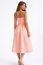 Kate – Women's Flowing Sleeveless Midi Summer Occasion Dress-Women's Dresses-Lyrasue-White-S-Lyrasue