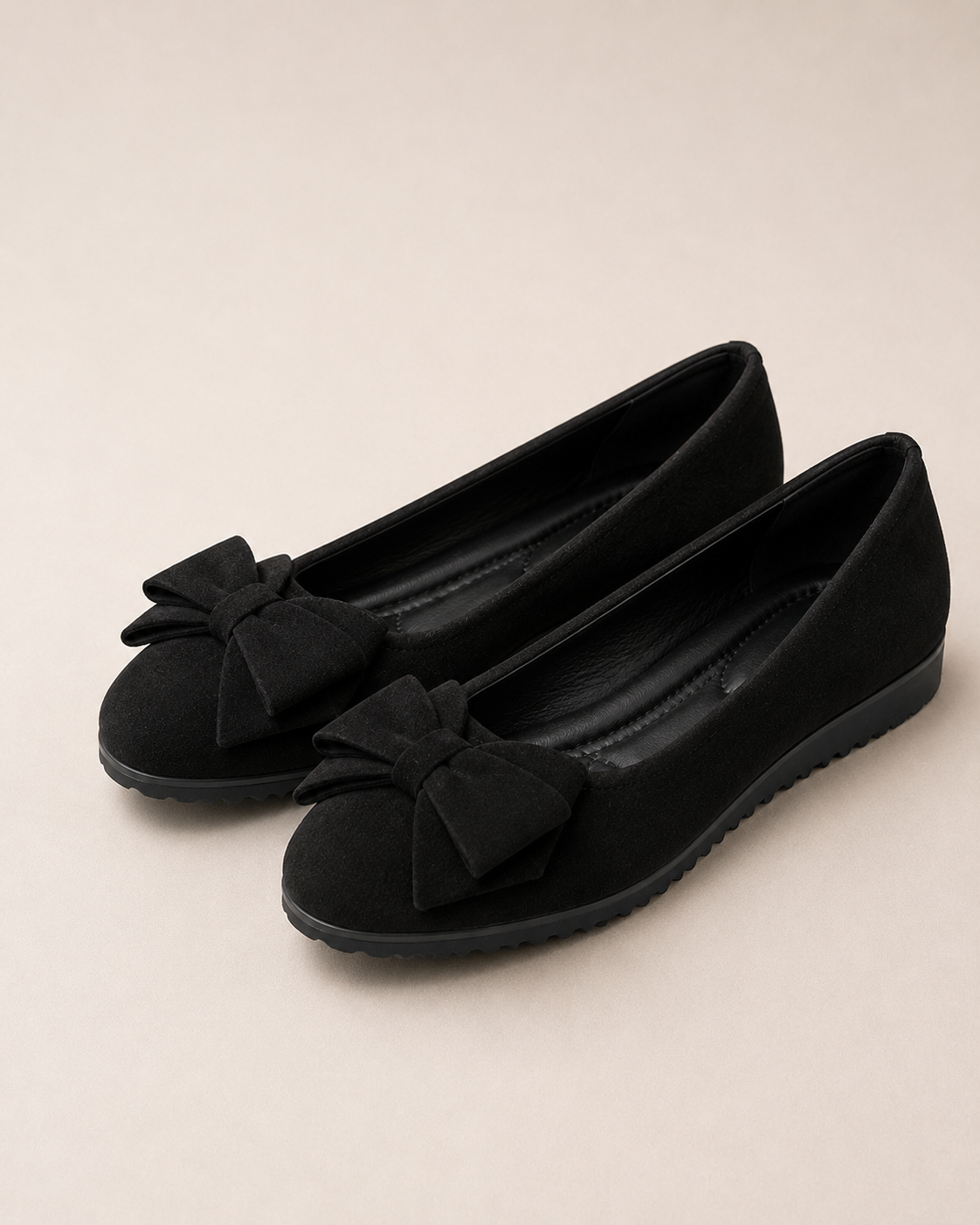 Kelsey - Women’s Comfortable Ballet Flats with Bow Detail-Ballerinas-Lyrasue-Dark Green-35-Lyrasue