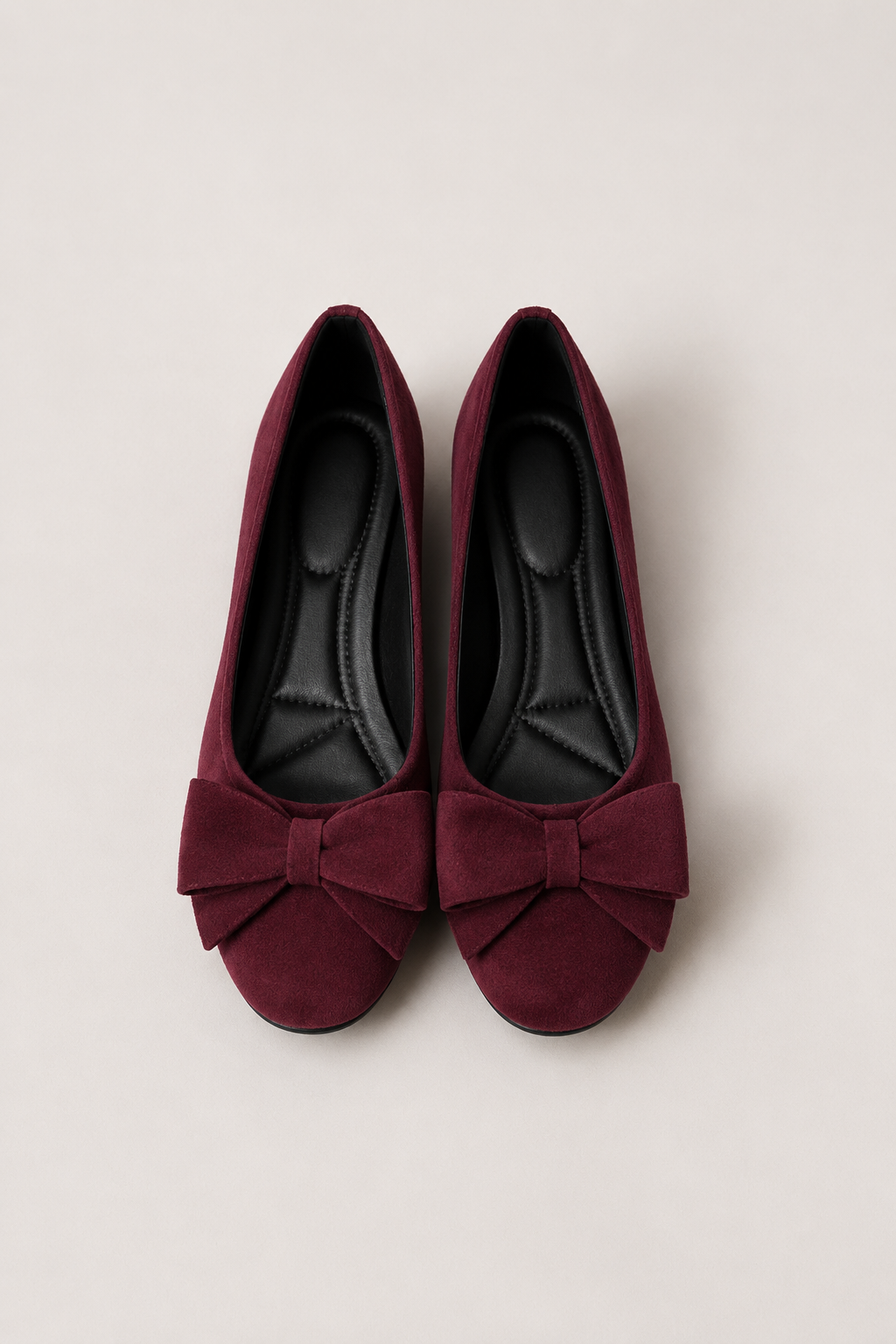 Kelsey - Women’s Comfortable Ballet Flats with Bow Detail-Ballerinas-Lyrasue-Red-35-Lyrasue
