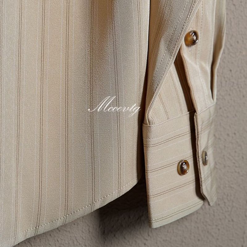 Marlon - Men's Tailored Long Sleeve Dress Shirt-Men Shirts Dress_shirts-Lyrasue-Apricot-M-Lyrasue