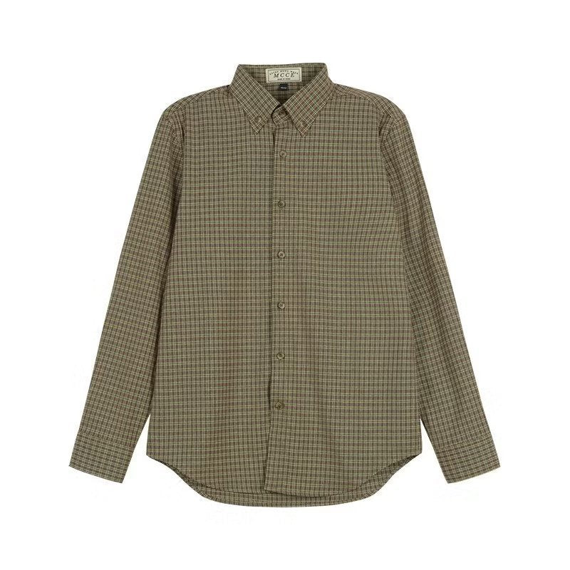 Marlon - Men's Tailored Long Sleeve Dress Shirt-Men Shirts Dress_shirts-Lyrasue-Green-M-Lyrasue