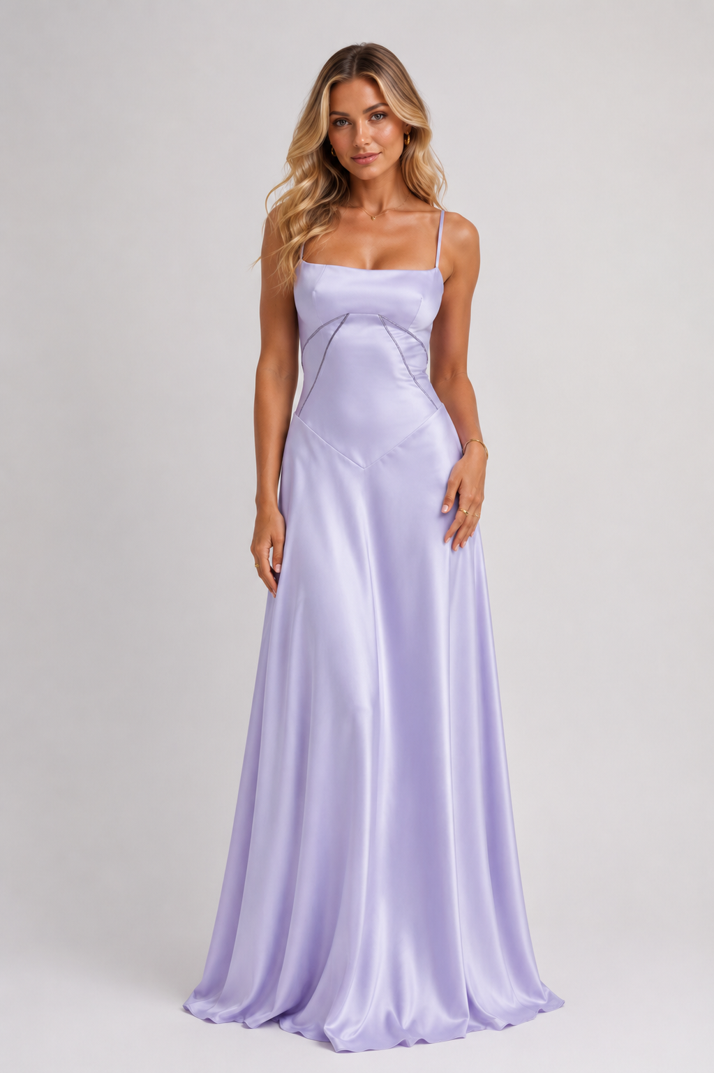 Moriana - Women's Satin Cami Evening Maxi Dress-Dresses-Lyrasue-Purple-XS-Lyrasue