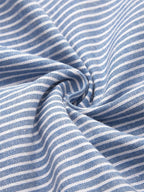 Navy - Women's Striped Button Detail Midi Dress-Dress Women-Lyrasue-Blue-S-Lyrasue