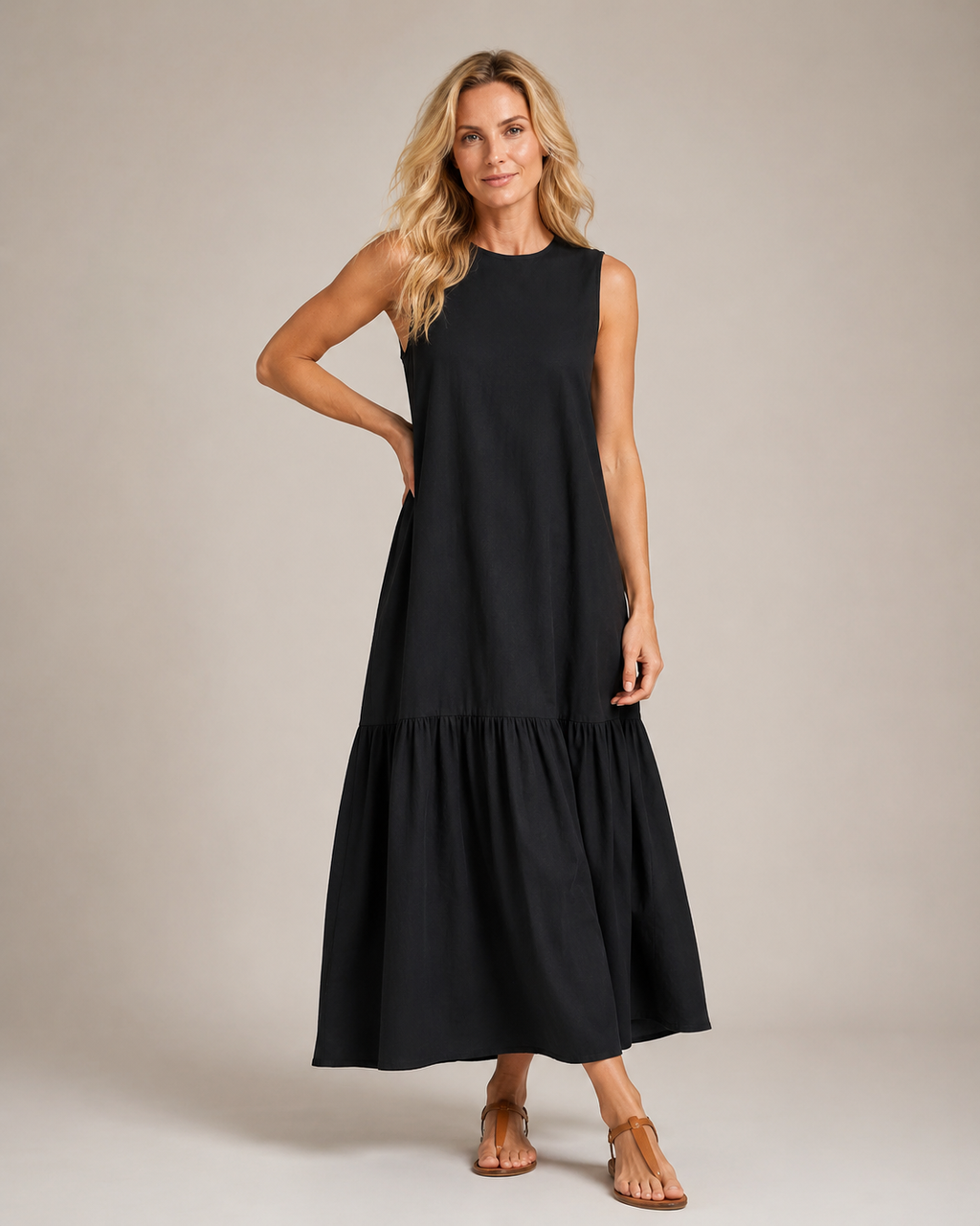 Remi - Women's Black Tulle Midi Dress-Midi Jurken-Lyrasue-XS-Black-Lyrasue