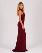 Santonella - Women's Elegant Maxi Evening Dress-Dresses-Lyrasue-Burgundy-S-Lyrasue