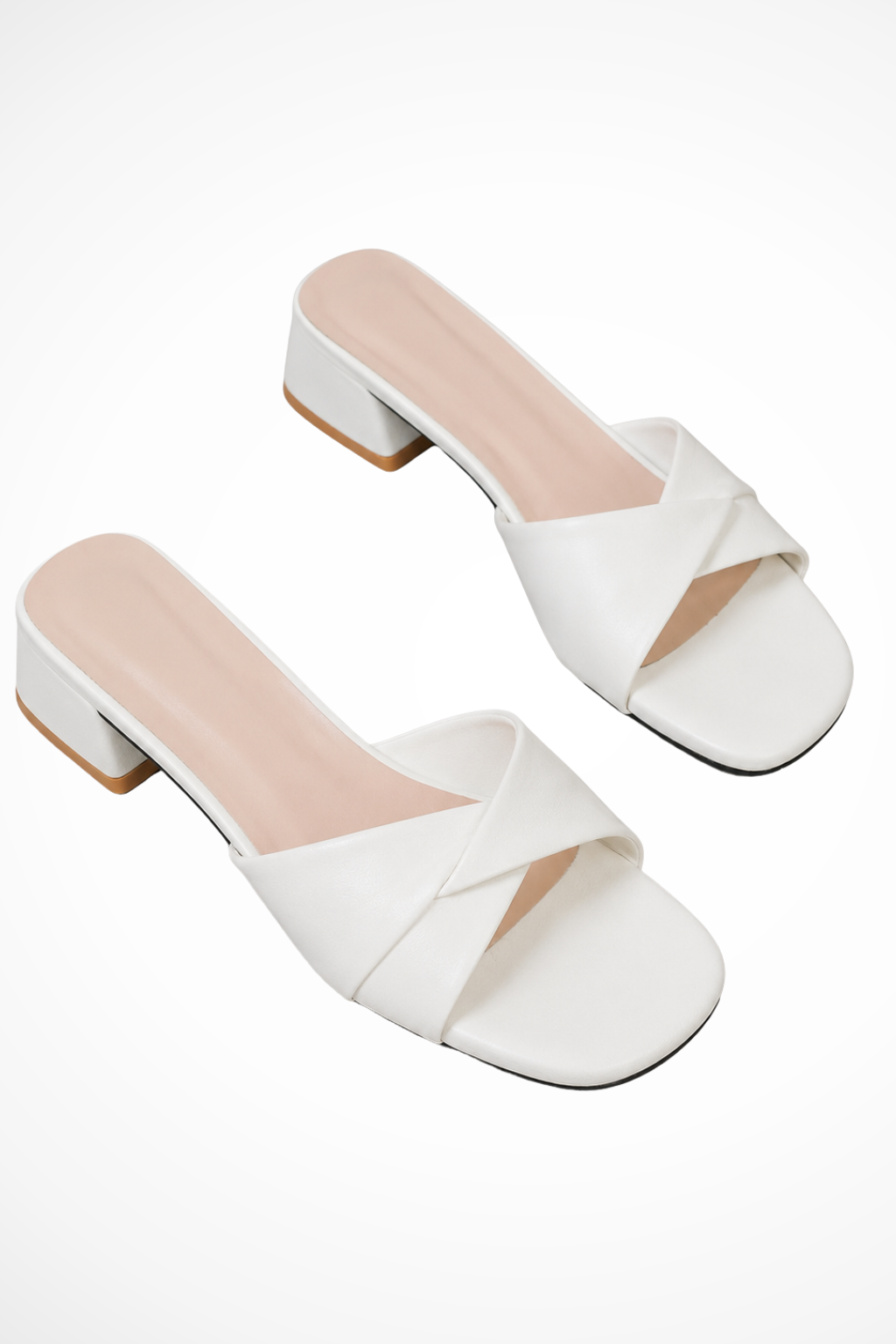 Titi - Women’s Cross Strap Block Heel Sandals-Lyrasue-2.5-Brown-Lyrasue